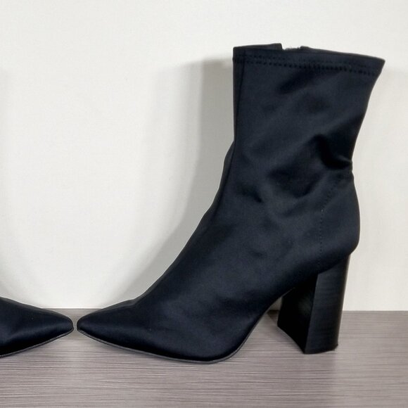 Jeffrey Campbell Siren Bootie, Black Neoprene, Womens Size 5 M - Picture 9 of 12